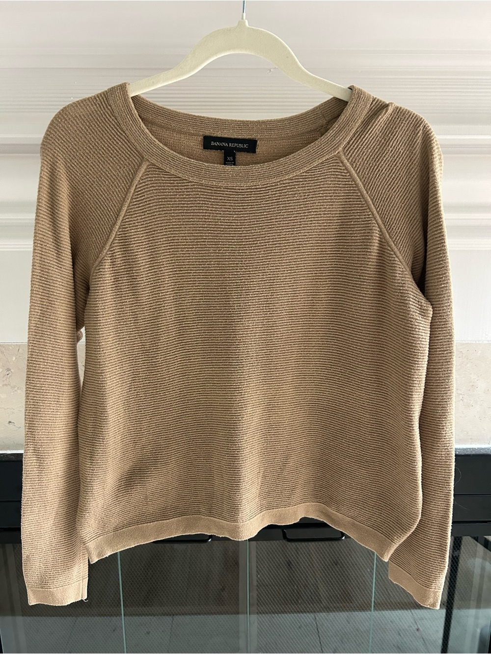 Banana Republic Women's Crewneck Sweater in Camel